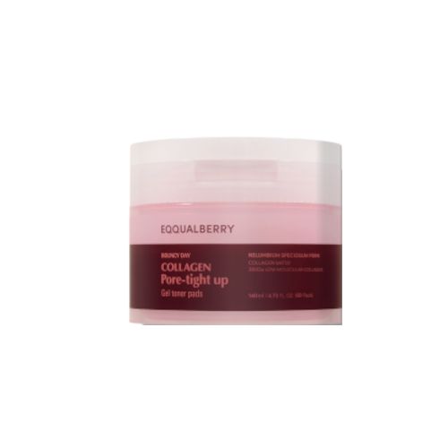 EQQUALBERRY Collagen Pore-Tight Up Gel Toner Pads - 140ml/60pads