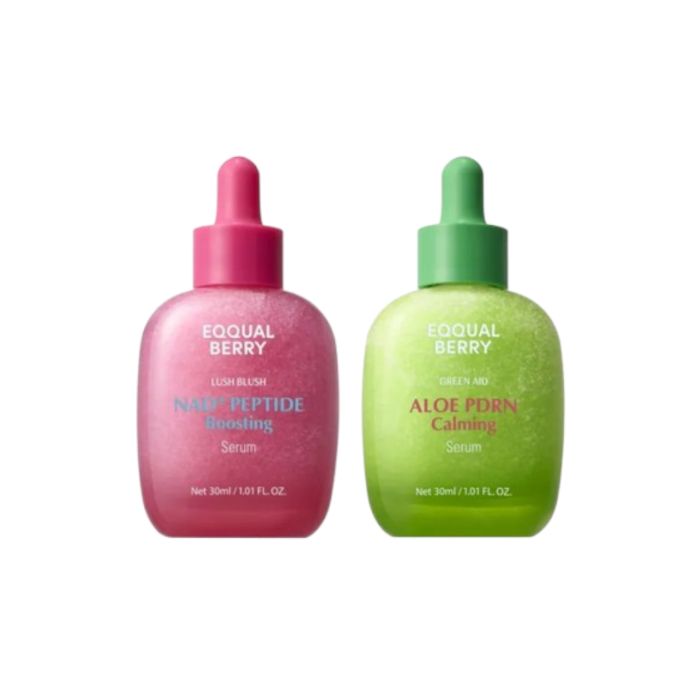 EQQUALBERRY NAD+ Peptide Boosting Serum - 30ml (1ea) + Aloe PDRN Calming Serum - 30ml (1ea) Set