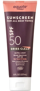 Equate Ultra Light Broad Spectrum Sunscreen Lotion For All Skin Tones SPF 50