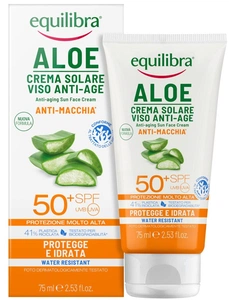 Equilibra Aloe Crema Solare Viso Anti-Age (Anti-Aging Sun Face Cream) SPF 50+