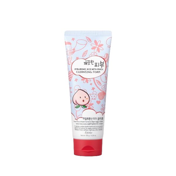 esfolio Hyaluronic Acid with Peach Cleansing Foam - 150g