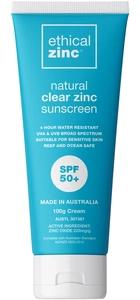 Ethical Zinc SPF 50+ Natural Clear Zinc Sunscreen