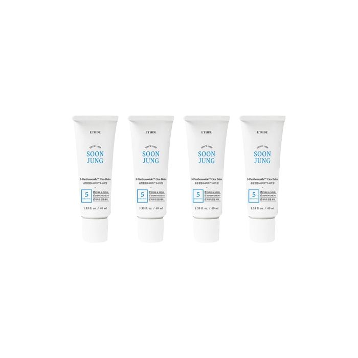 Etude House Soon Jung 5-Panthensoside Cica Balm - 40ml (4ea) Set