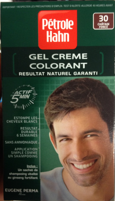 Gel crème colorant n°30 châtain foncé