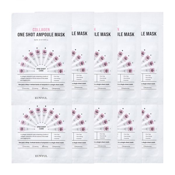 EUNYUL Collagen One Shot Ampoule Mask - 10pcs