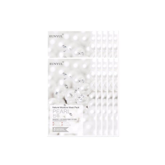 EUNYUL EUNYUL - Natural Moisture Mask Pack - Pearl - 10pcs set