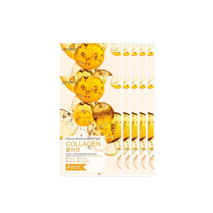 EUNYUL Natural Moisture Mask Pack - Collagen - 10pcs set