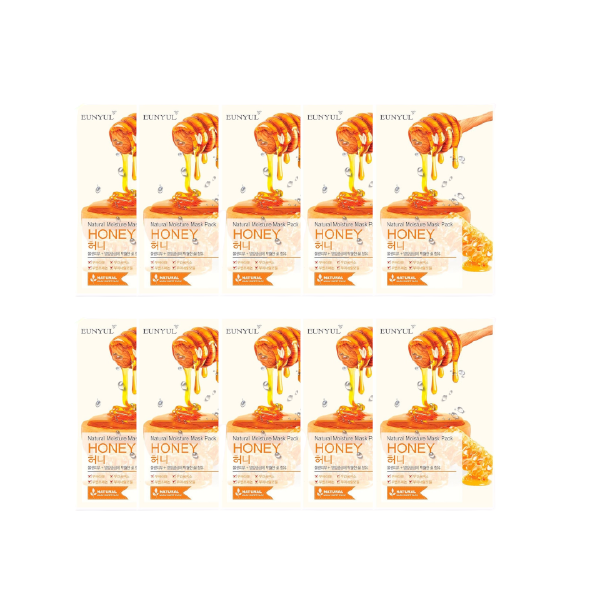 EUNYUL Natural Moisture Mask Pack - Honey - 10pcs