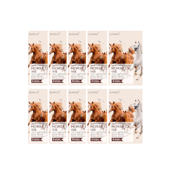 EUNYUL Natural Moisture Mask Pack - Horse Oil - 10pcs
