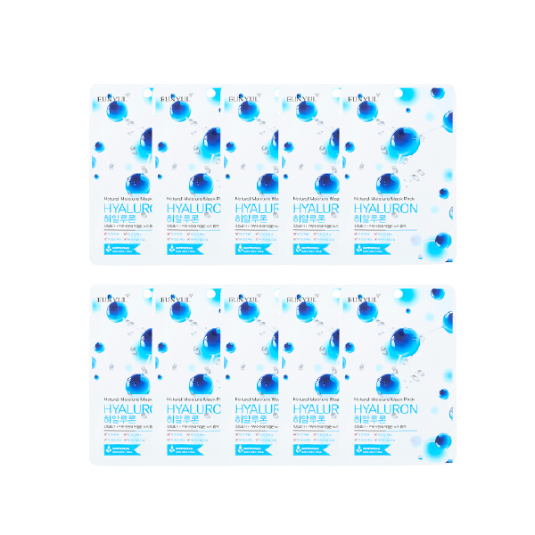 EUNYUL Natural Moisture Mask Pack - Hyaluron - 10pcs