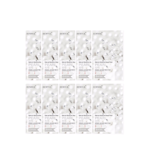 EUNYUL Natural Moisture Mask Pack - Pearl - 10pcs