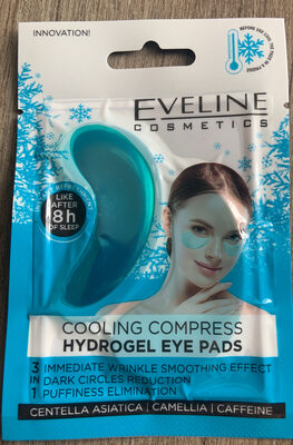 Cooling compress hydrogel eye pads