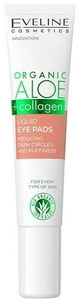 Eveline Organic Aloe + Collagen Liquid Eye Pads Reducing Dark Circles And Puffiness