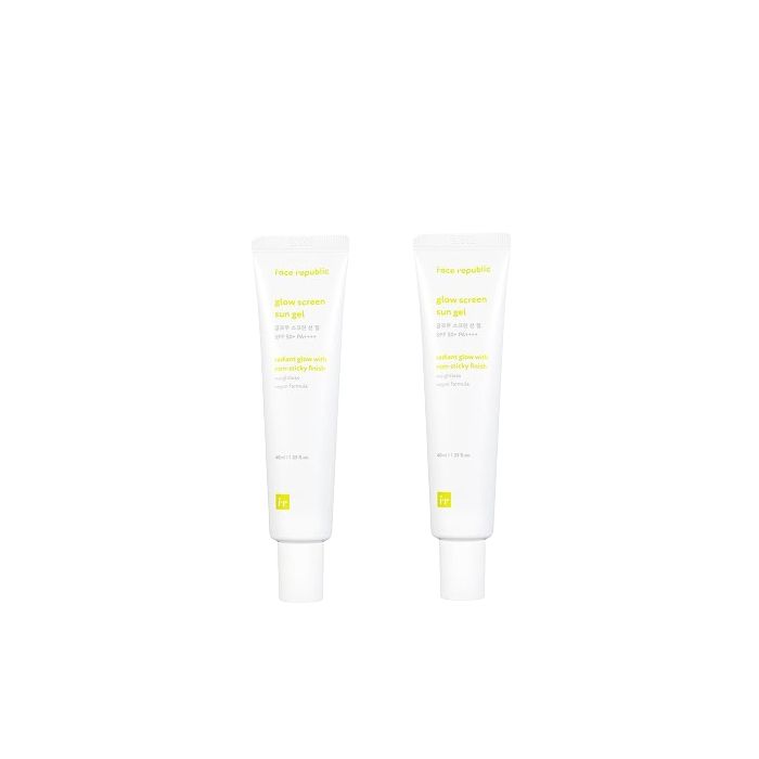 face republic Glow Screen Sun Gel - 40ml (2ea) Set
