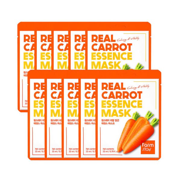 Farm Stay Real Essence Mask Carrot - 23ml*10pcs