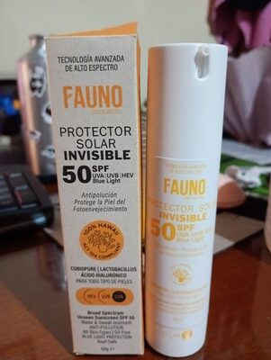 Protector solar invisible