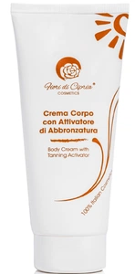 Fiori di cipria Crema Corpo Con Attivatore Di Abbronzatura