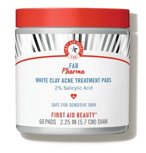 First Aid Beauty Fab Pharma White Clay Acne Treatment Pads
