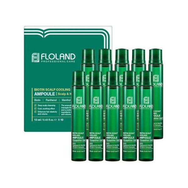Floland Biotin Scalp Cooling Ampoule - 13ml*10ea