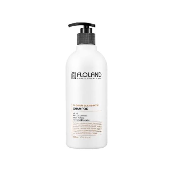 Floland Premium Silk Keratin Shampoo - 530ml