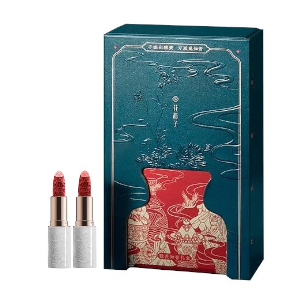 Florasis Floral Dewy In-Porcelain Lipstick Special Set - 3.5g + 3.5g