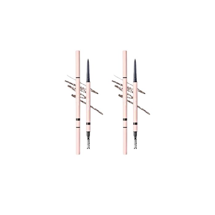 Flortte My Beautiful Password Eyebrow Pencil - 0.05g - B2 Ash Brown (2ea) Set