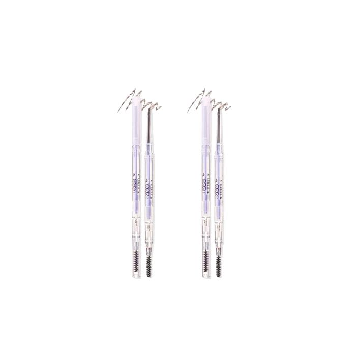 Flortte My Beautiful Password Eyebrow Pencil - 0.05g - M2 Ash Brown (2ea) Set