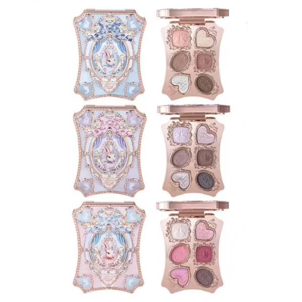 FlowerKnows Bunny Garden 6-Color Makeup Palette - 6.5g