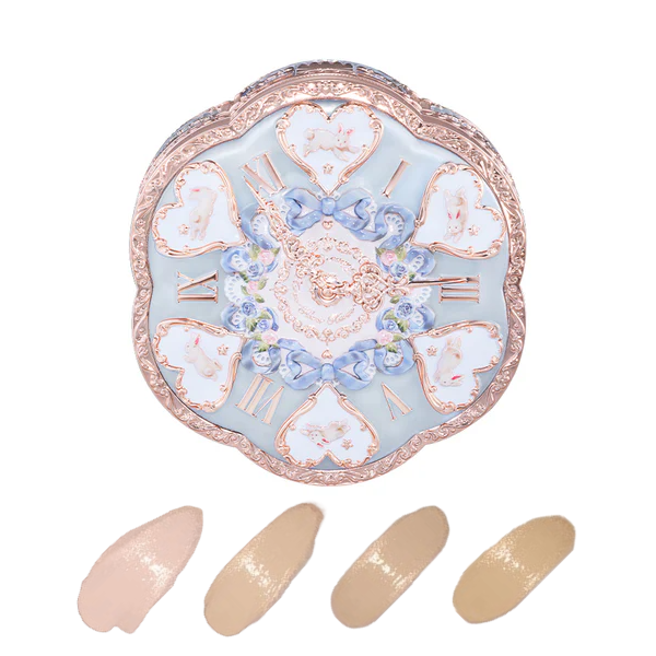 FlowerKnows Bunny Garden Cushion Cream Foundation - 01 Shell Blue (Case+Refill) - 16g