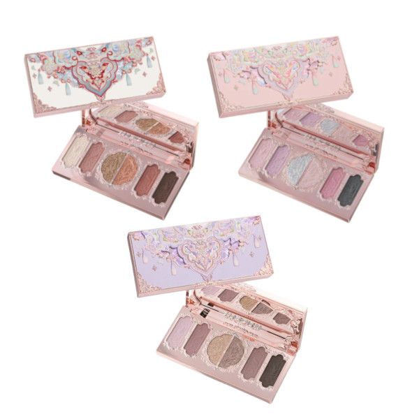FlowerKnows Butterfly Cloud Collar Embossed Six-Color Makeup Palette - 6.5g
