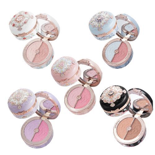 FlowerKnows Butterfly Cloud Collar Highlighting & Blush Duo Powder - 6g