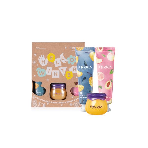 FRUDIA Honey Lip Balm & Hand Cream Special Gift Set - 1set(3items)