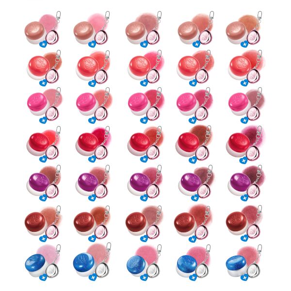 Fwee Lip & Cheek Blurry Pudding Pot + Pendant Keyring (Random Color) Set - 5g