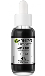Garnier 4% AHA + BHA & Niacinamide Charcoal Face Serum
