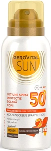 Gerovital Loțiune Spray Protecție Solară Copii SPF 50 Sun/ Kids Sunscreen Spray Lotion SPF 50 Sun