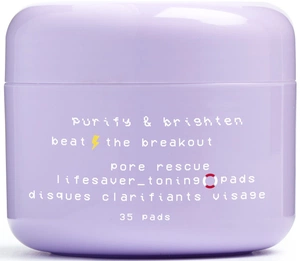 Glow Hub Purify & Brighten Pore Rescue Lifesaver Toning Pads 35 Pads