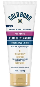 Gold Bond Age Renew Retinol Overnight Body & Face Lotion