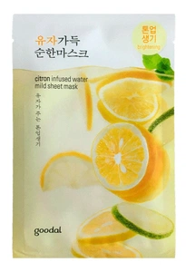 Goodal Yuja Infused Water Mild Sheet Mask