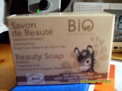 Savon de beauté sans parfum au beurre de karité bio lait d'ânesse bio