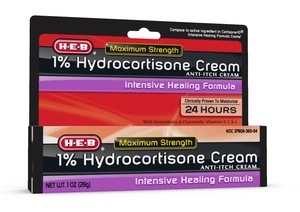 H-E-B H-e-b 1% Maximum Strength Intensive Healing Formula Hydrocortisone Cream
