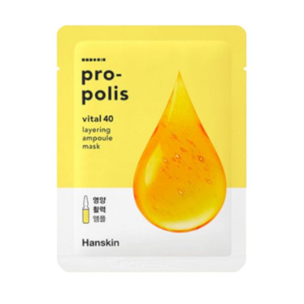 Hanskin Vital 40 Layering Ampoule Mask - Propolis - 1pc