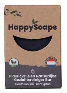 Happysoaps Gezichtsreiniger Bar – Houtskool En Eucalyptus
