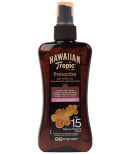 Hawaiian Tropic Protective Dry Spray Oil SPF 15