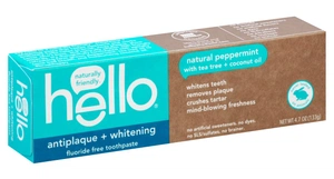 Hello Antiplaque And Whitening Toothpaste, Fluoride Free
