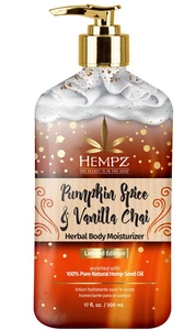 Hempz Pumpkin Spice & Vanilla Chai Herbal Body Moisturizing Lotion