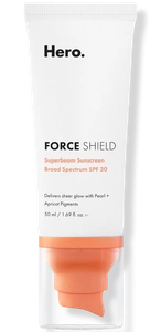 Hero Cosmetics Force Shield Superbeam Sunscreen Apricot SPF 30