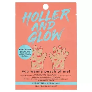 Holler and glow Hydrating Hand Mask Peach