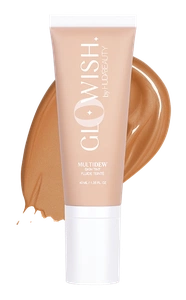 Huda Beauty Glowish Multidew Skin Tint Shade 06 Medium Tan