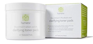 Humane BHA Salicylic Acid 2% Clarifying Toner Pads