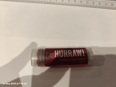 Raspberry tinted lip balm